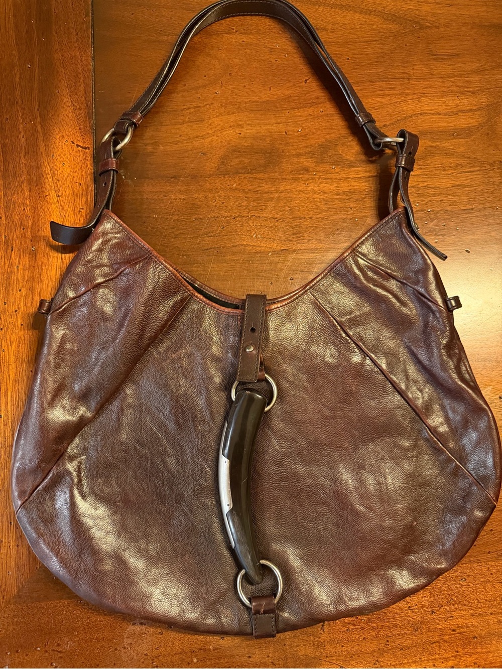YSL Yves Saint Laurent Mombasa Horn Handbag by Tom Ford (vintage 2001)